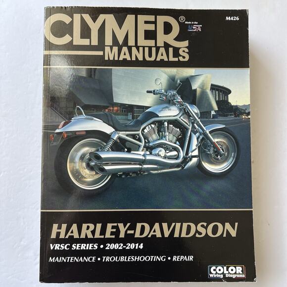 Clymer Manual Harley Davidson VRSC Series 2002 to 2014 Motorcycle Repair M426 - Picture 1 of 13